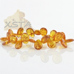 Honey drop shaped amber bracelet